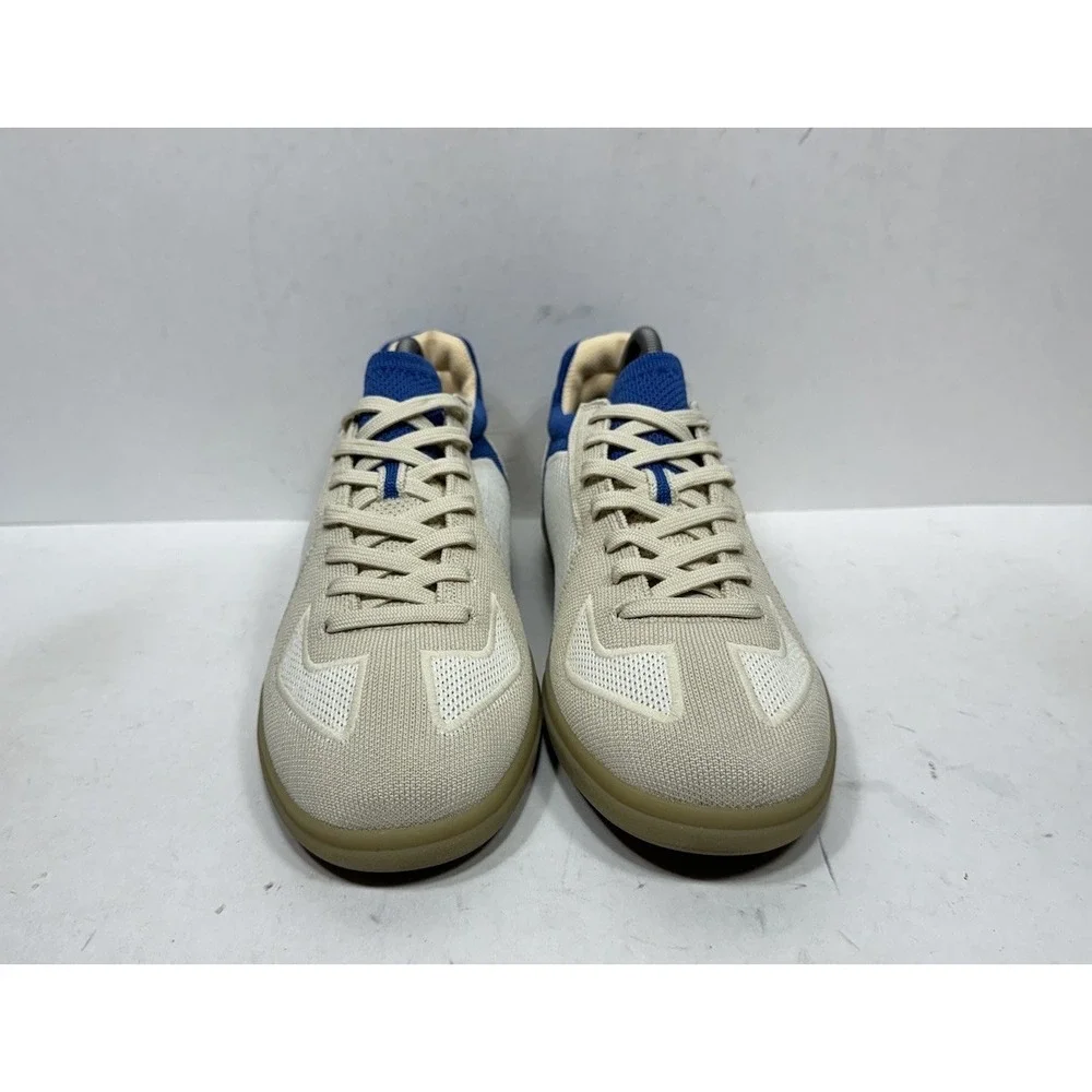 Rothy's The RS01 Mens Size 9 Casual Knitted Sneaker Shoes‎ Coastal Blue Cream